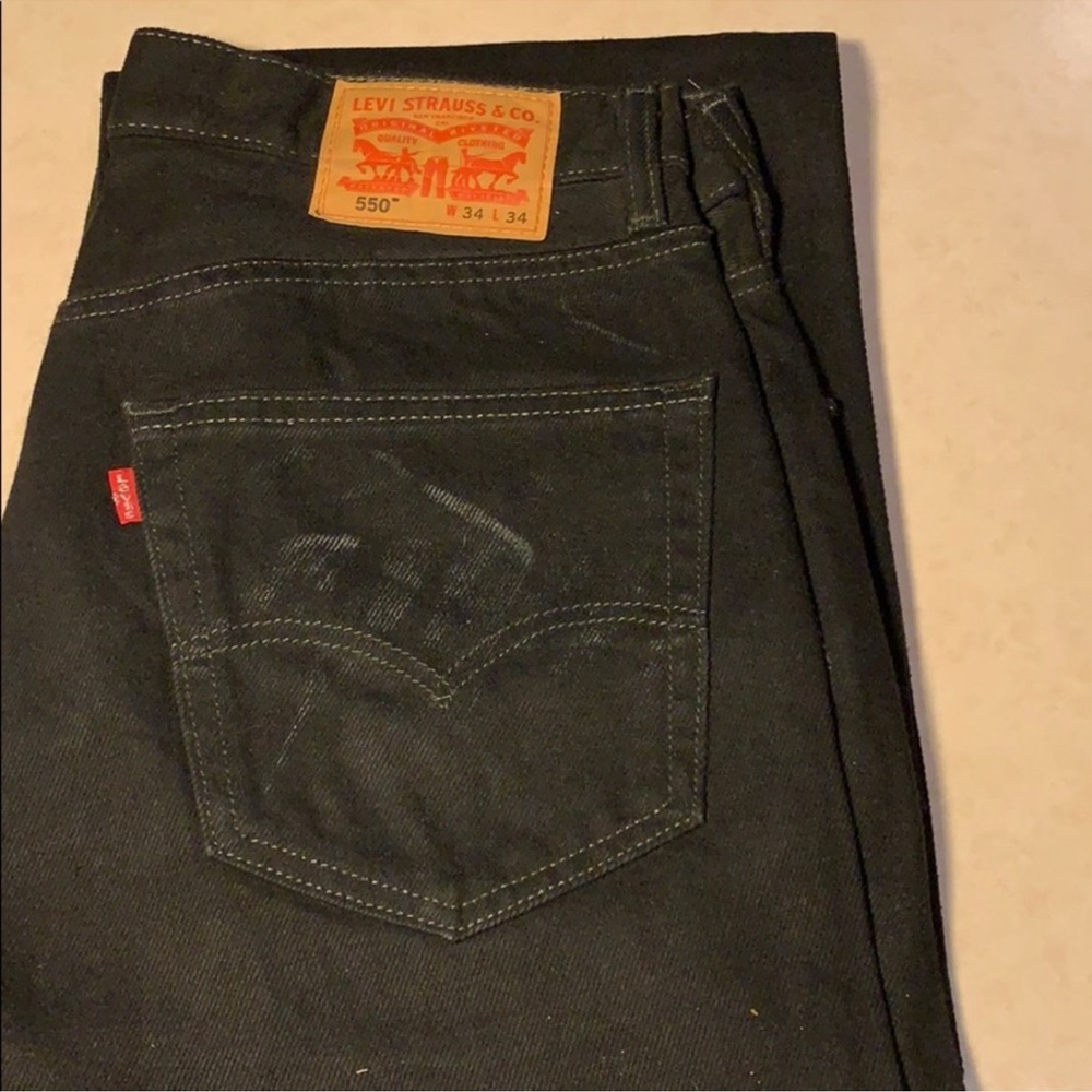 Levi's Men's Black Jeans size 34x34 style 550